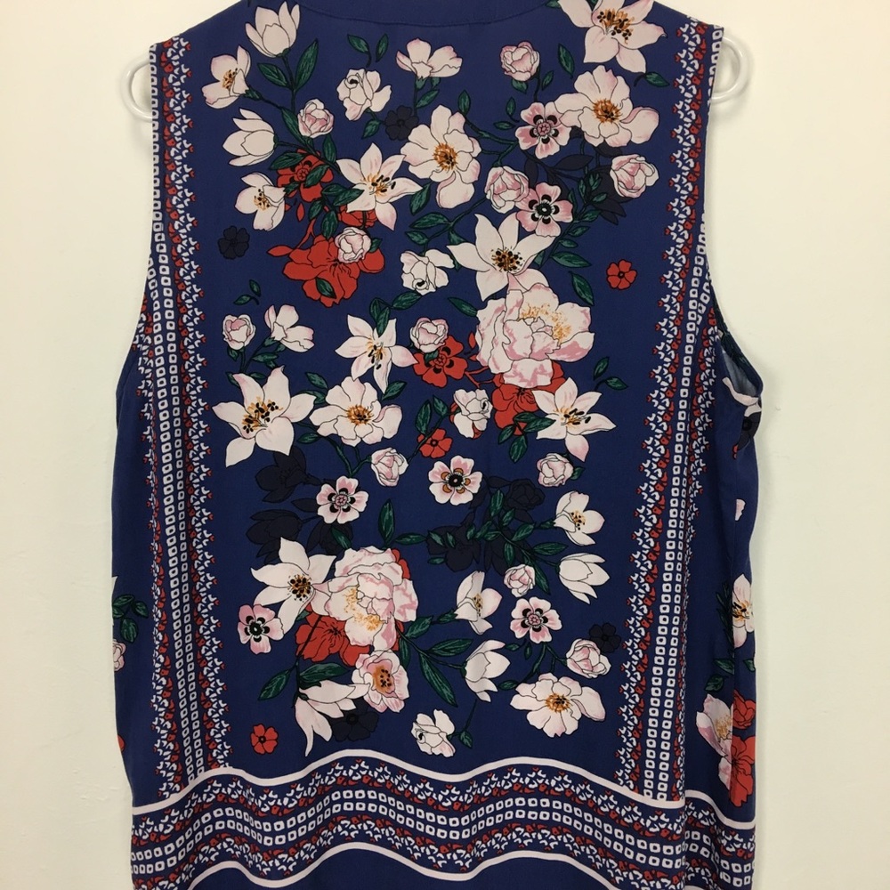 NWT Market and Spruce Stitch Fix Floral Tank Large - Picture 7 of 8